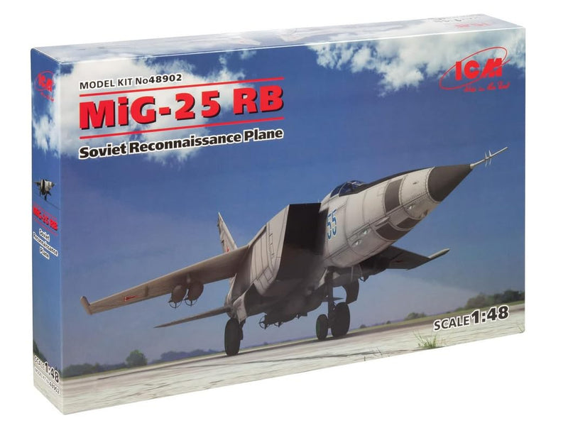 ICM 1:48 - MiG-25 RB Soviet Reconnaissance Plane Model kit, ICM48902