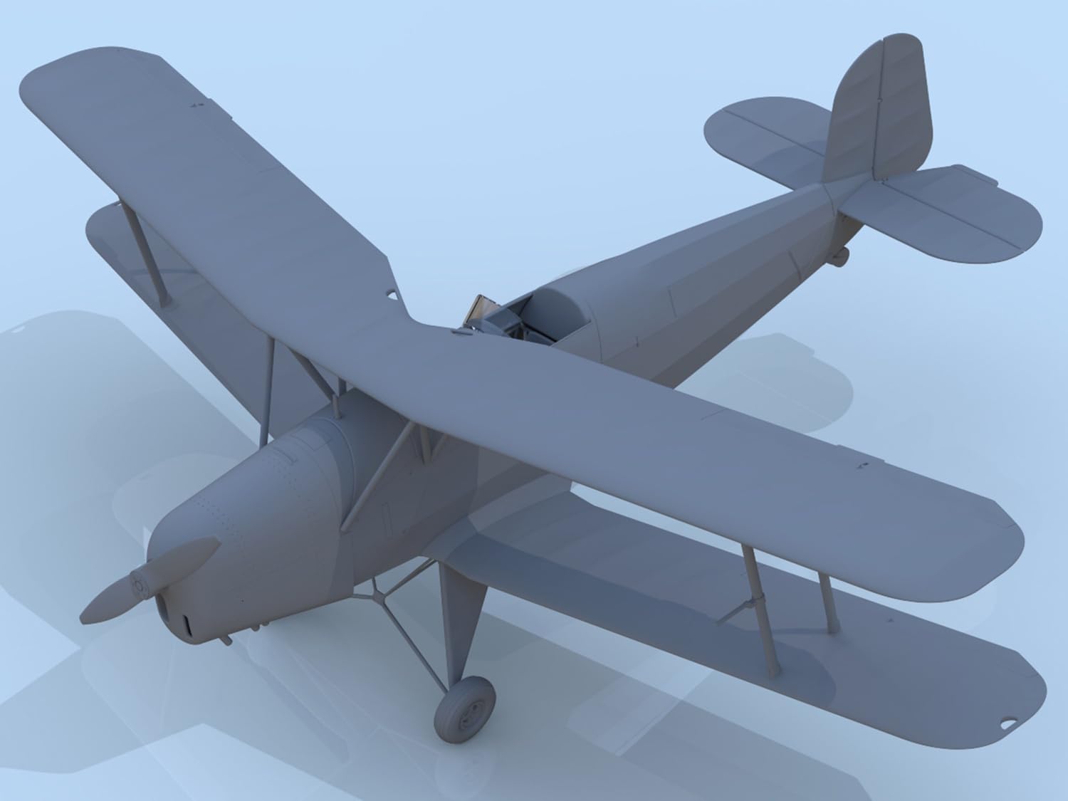 Modellbausatz Bücker Bü 131D,WWII German Training Aircraft(100% New molds