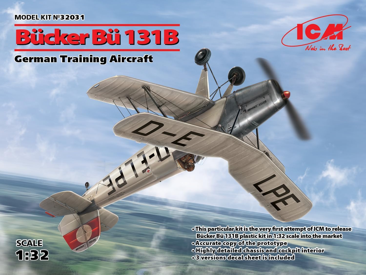 ICM 1:32 - Bucker Bu 131B, German Training Aircraft