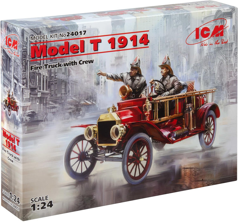 ICM 1:24 - Model T 1914 Fire Truck with Crew Multicolor
