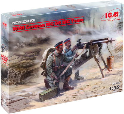 ICM ICM35711 1:35-WWI German MG08 MG Team (2 figures
