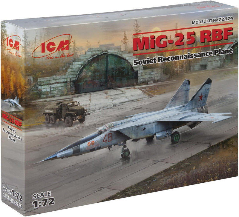 ICM 1:72 - MiG-25 RBF, Soviet Reconnaissance Plane Gray