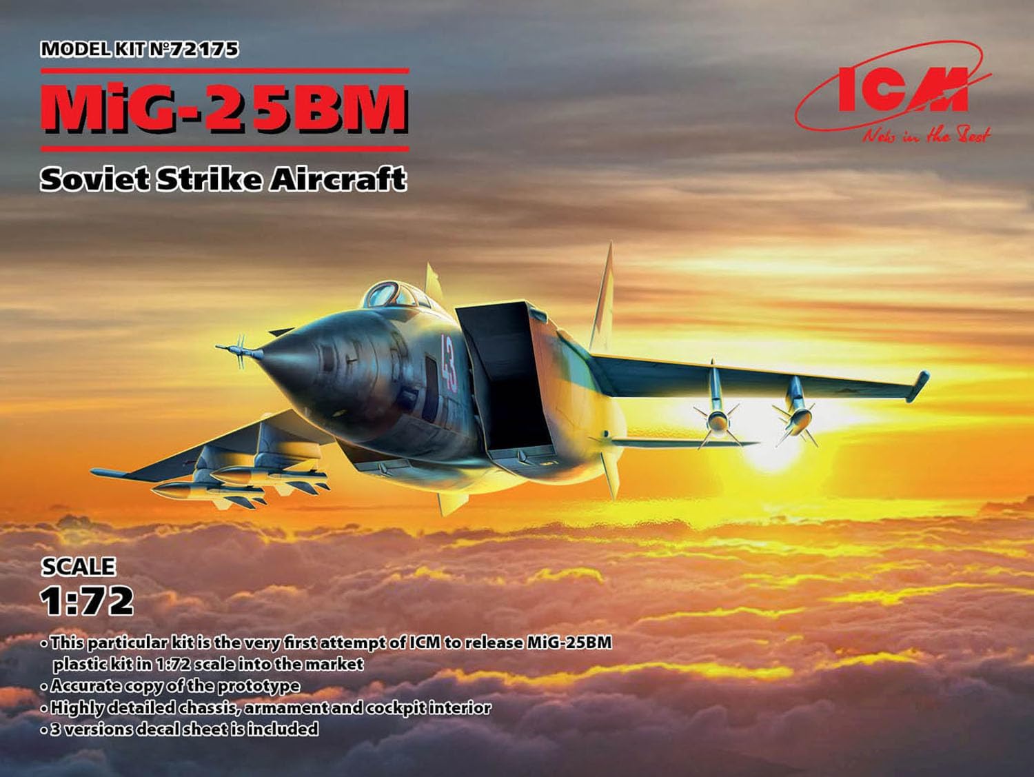 ICM 1:72 - MiG-25 BM, Soviet Strike Aircraft