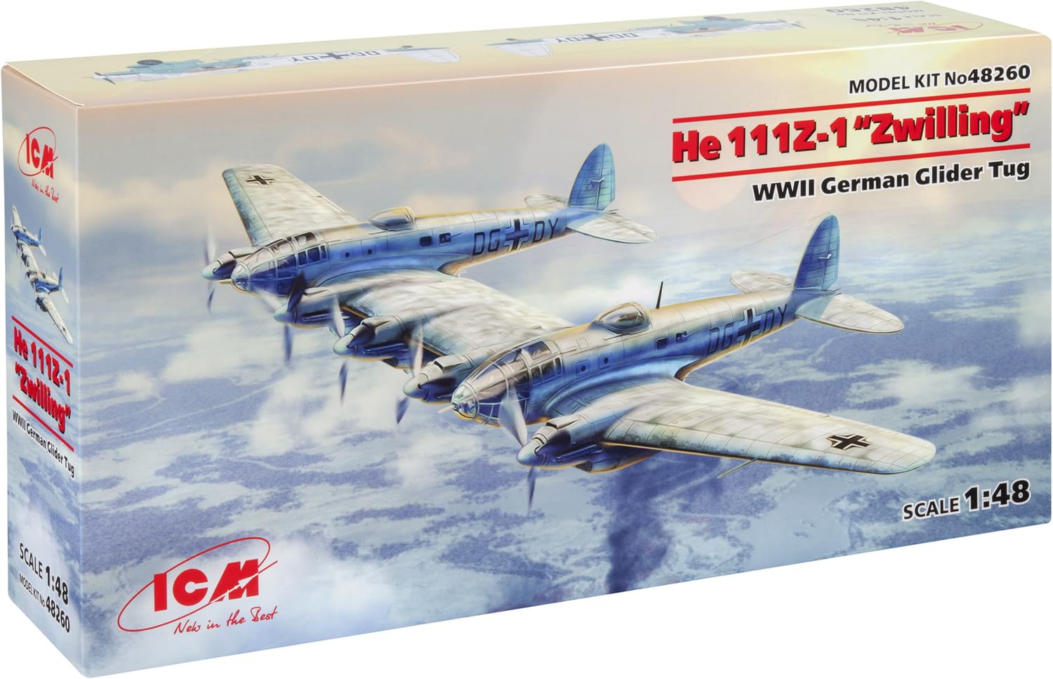 ICM 1:48 - He 111Z-1 Zwilling WWII Glider Tug Multicolour