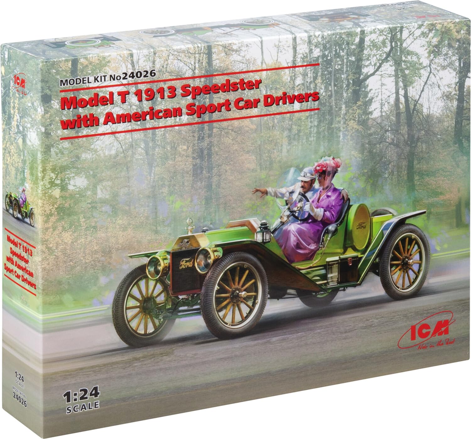 ICM 1:24 - Model T 1913 Speedster with Drivers