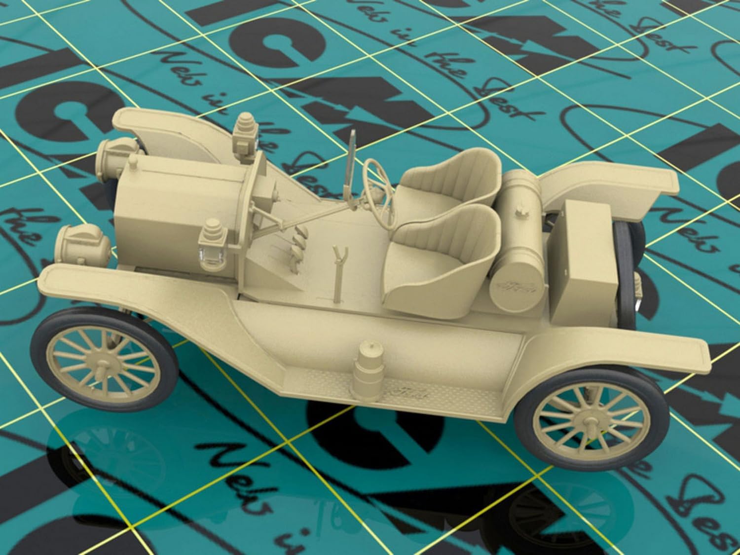 ICM 1:24 - Model T 1913 Speedster with Drivers