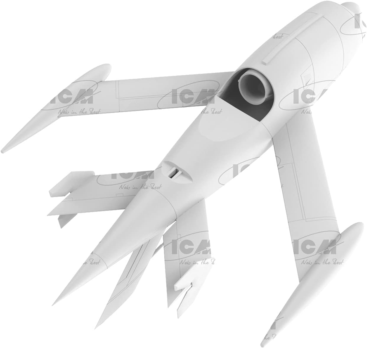 ICM ICM48402 Plastic Model kit, Black