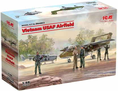 ICM 1:48 - Vietnam USAF Airfield w/5 figures