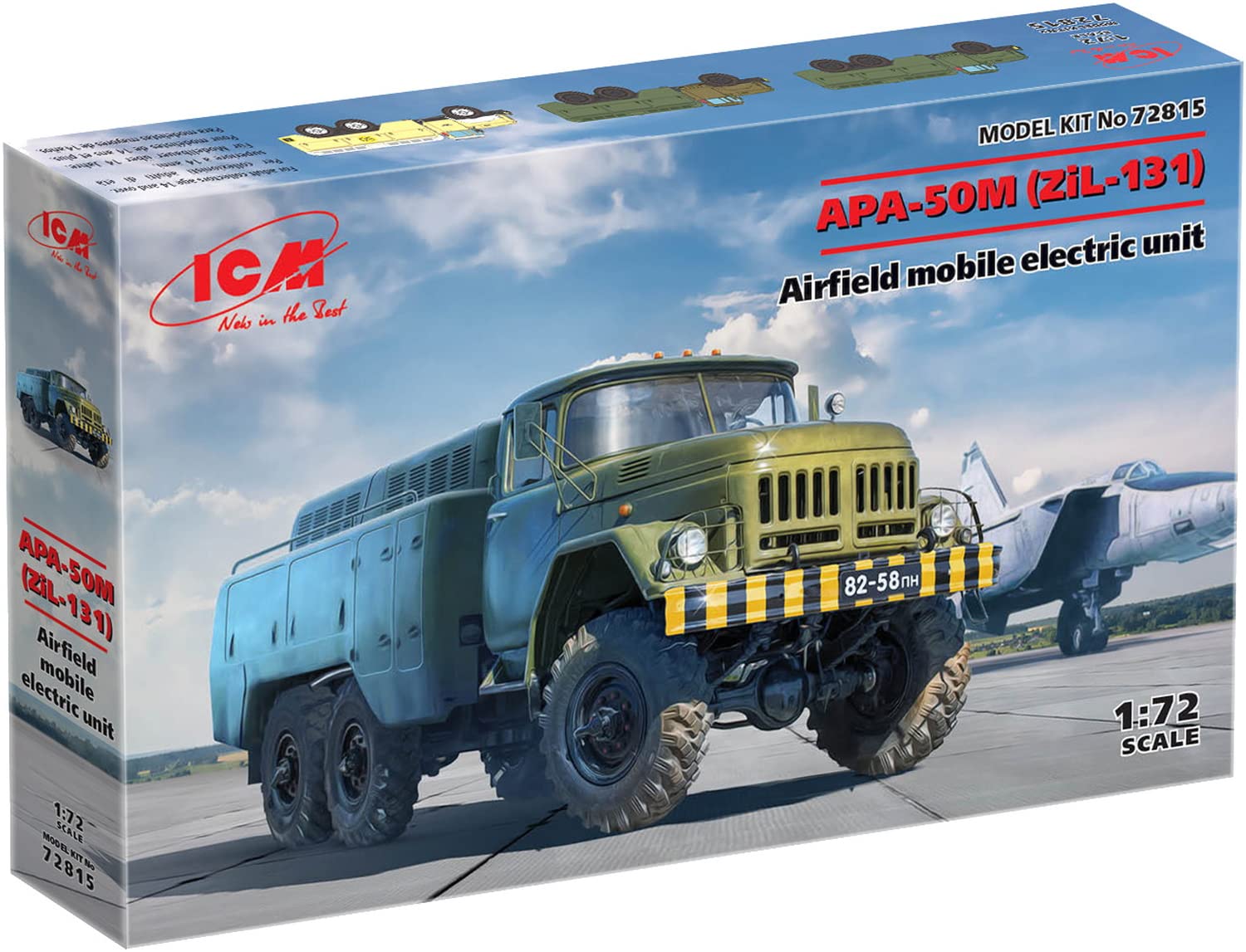 ICM ICM72815 Kit de modélisme pour Appareil électrique Mobile Airfield 1:72-APA-50M (ZiL-131
