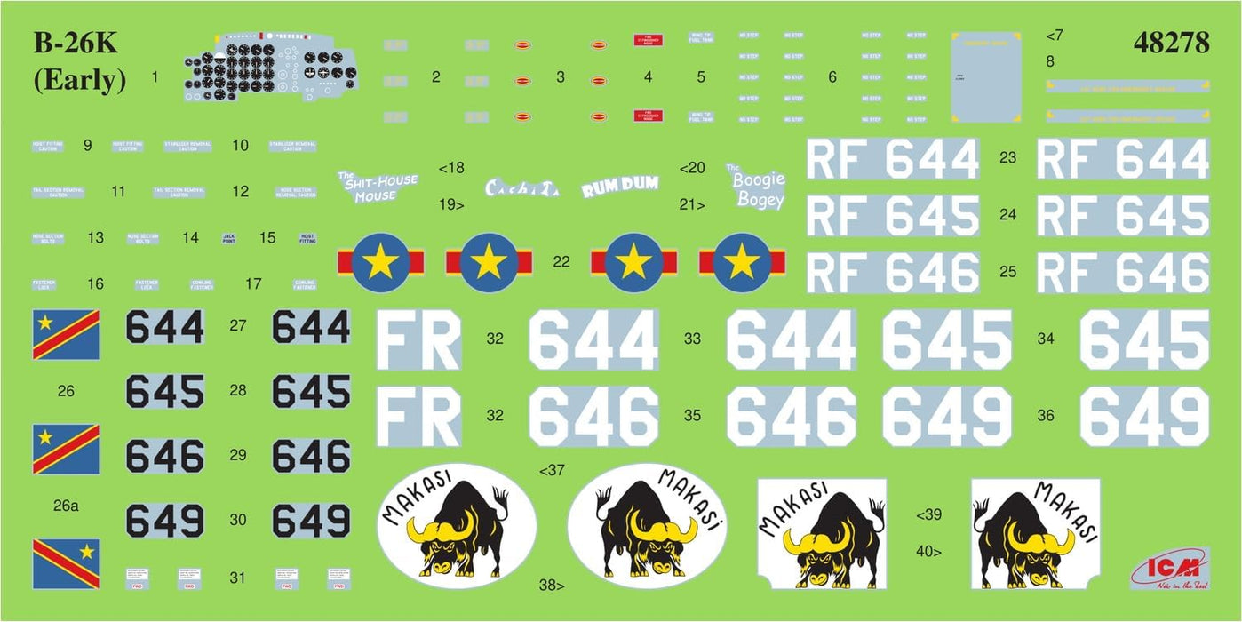 ICM 1:48 - B-26K Counter Invader, US Attack Aircraft