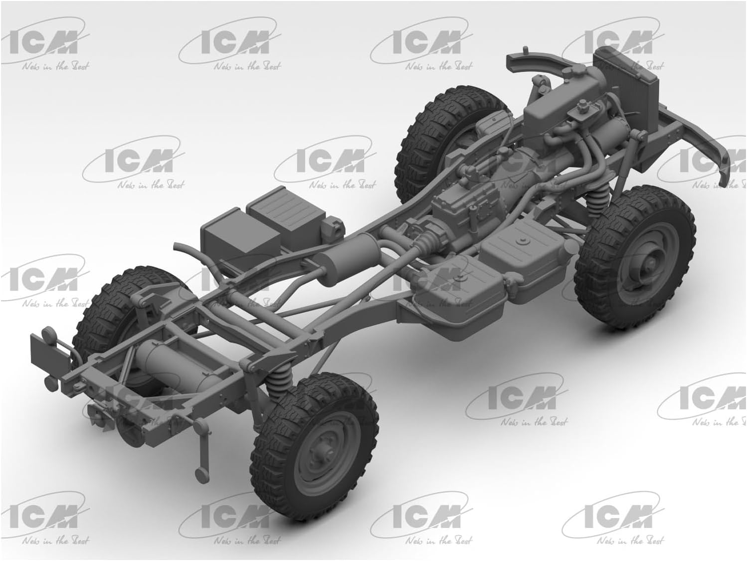 ICM 1:35 Unimog S404 German Military Truck, Model kit, ICM35135