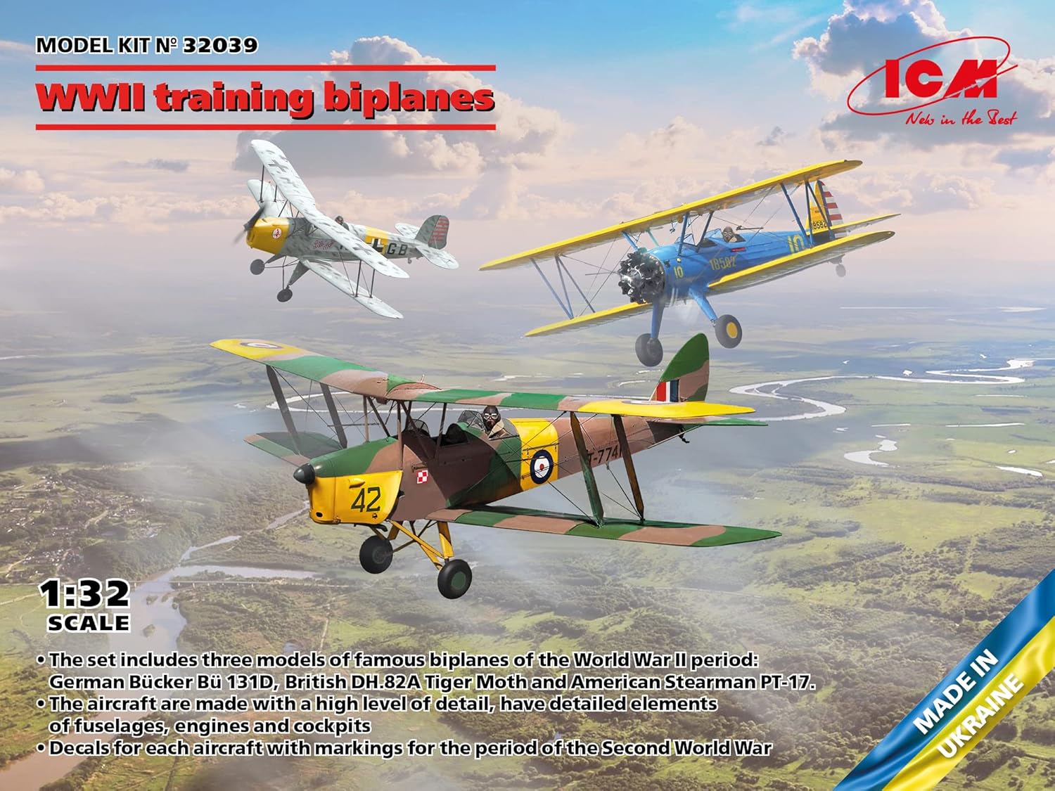 ICM 1:32 - WWII Training Biplanes (3 Models