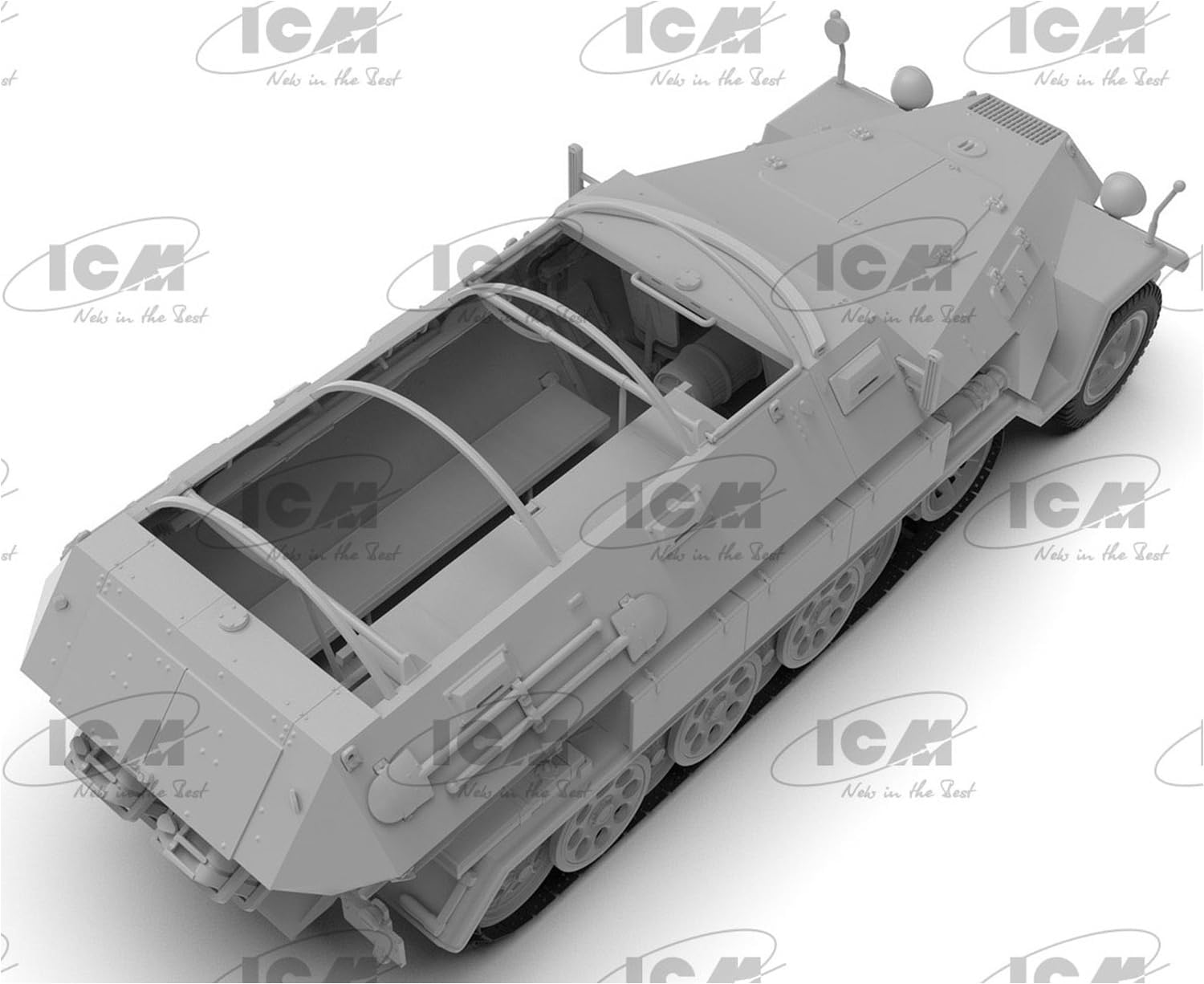 ICM 1:35 - Sd.Kfz.251/8 Ausf.A Krankenpanzerwagen Ambulance Model kit, ICM35113
