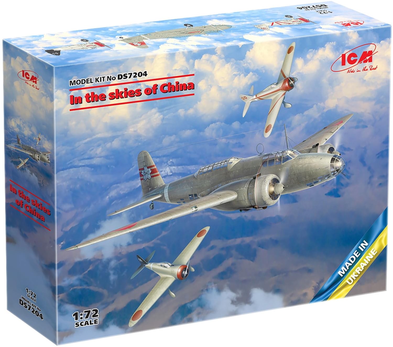 ICM 1:72 - In the Skies of China (Ki-21-Ia, two Ki-27a