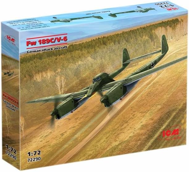 ICM - Modellino aereo Focke-wulf Fw 189c / V6 German Attack Aircraft |icm|72290| 1:72 Modellino Char Promo