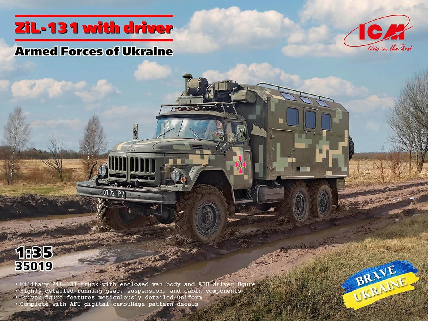 ICM 1:35 ZiL-131131 Armed Forces of Ukraine with driver
