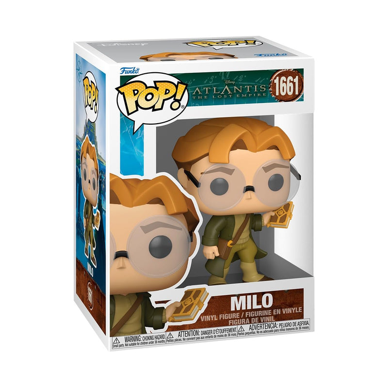 Funko Pop! Disney: Atlantis the Lost Empire – Milo Thatch - Collectable Vinyl Figure - Gift Idea - Official Merchandise - Toys for Kids & Adults - Music Fans - Model Figure for Collectors and Display