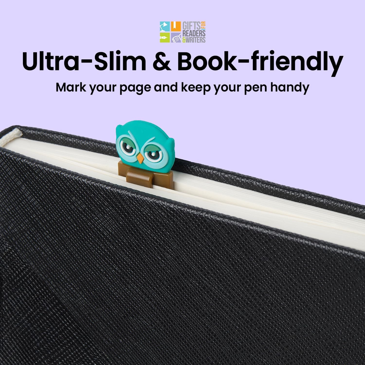 Gifts for Readers & Writers Pen Bookmark Owl with Refills 6pcs
