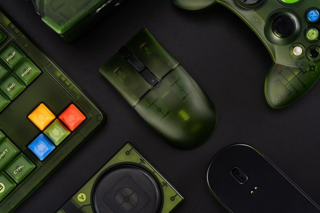 8Bitdo Retro R8 Mouse with PAW 3395 Optical Sensor DPI 26K, Wireless 4K Polling Mouse with Charging Dock, Programmable Buttons, and Kailh Sword GM X Micro Switches - Xbox Edition(Officially Licensed