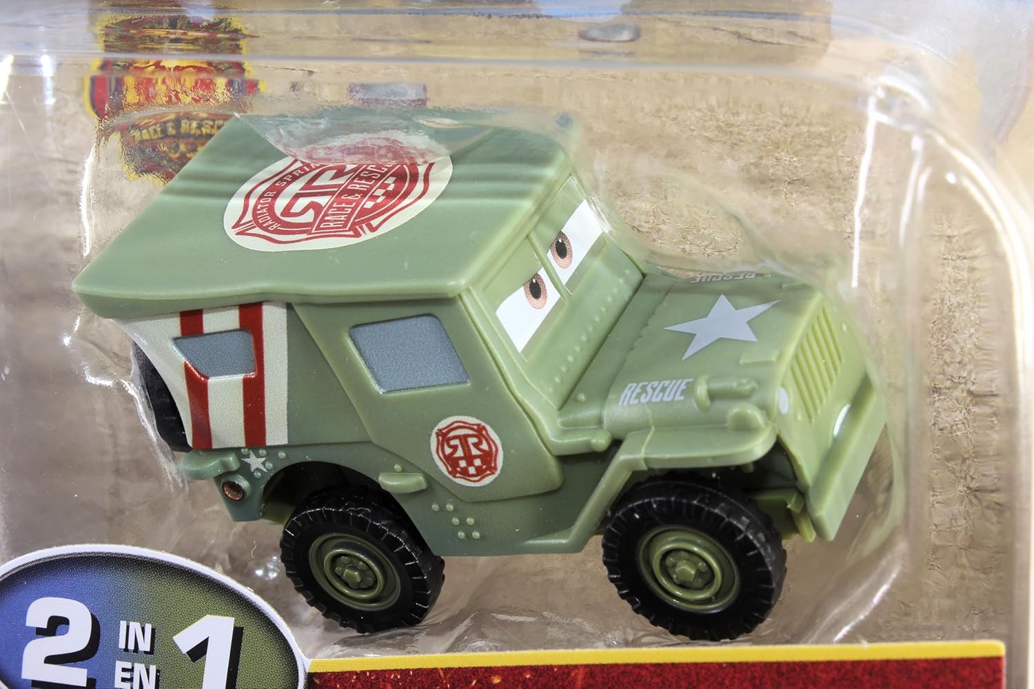 Disney Cars 2025 Color Changers Radiator Springs Race & Rescue Sarge