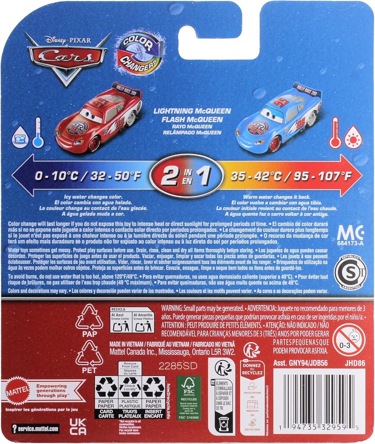 Disney Cars 2025 Color Changers Radiator Springs Race & Rescue Rally Race 200 Lightning McQueen