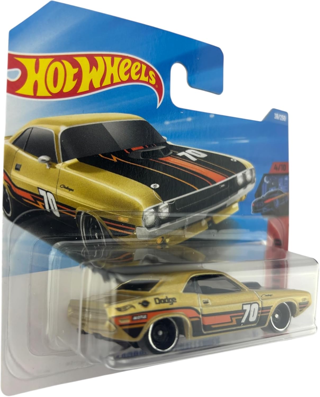 Hot Wheels '70 Dodge Hemi Challenger  Night Speed 4/10, 36/250, 1:64 Scale Diecast Toy Vehicle