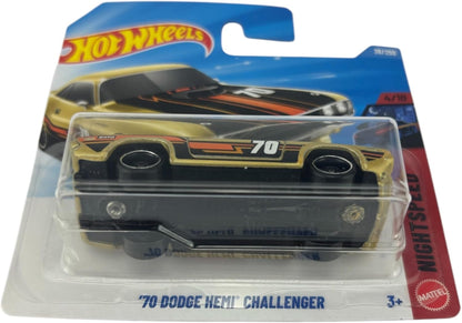 Hot Wheels '70 Dodge Hemi Challenger  Night Speed 4/10, 36/250, 1:64 Scale Diecast Toy Vehicle