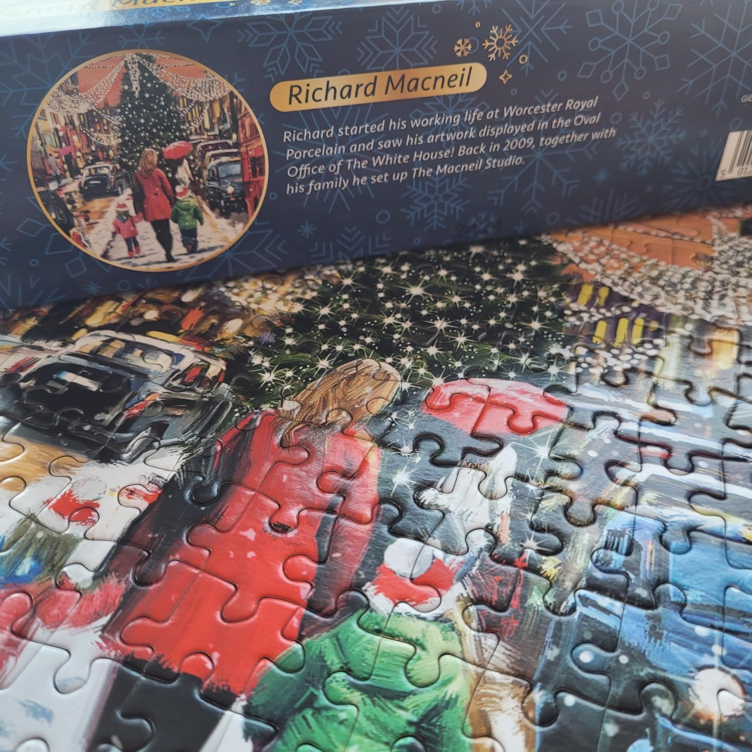Gibsons Regent Street 1000 Piece Jigsaw Puzzle for Adults 12+ | London Christmas Lights Festive Season | Sustainable Premium 100% Recycled Board | Great Gift | Gibsons Games