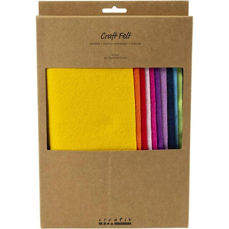 Creativ Company hobby felt A4 multicolor craft felt for children