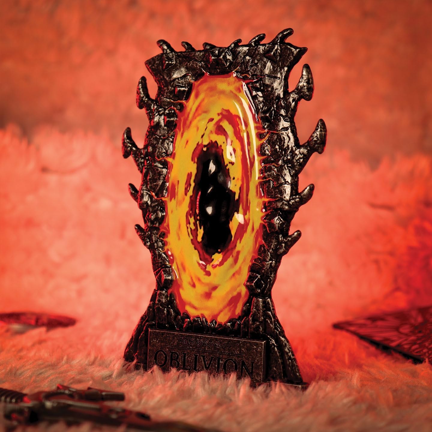 FaNaTtik The Elder Scrolls IV: Oblivion Gates Ingot – Limited Edition Collectible (Officially Licensed, 110x76mm, Display Stand Included