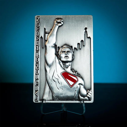FaNaTtik Superman 2025 Last Son of Krypton Ingot | Limited Edition 5,000 Numbered Collectible | Officially Licensed 89x59mm