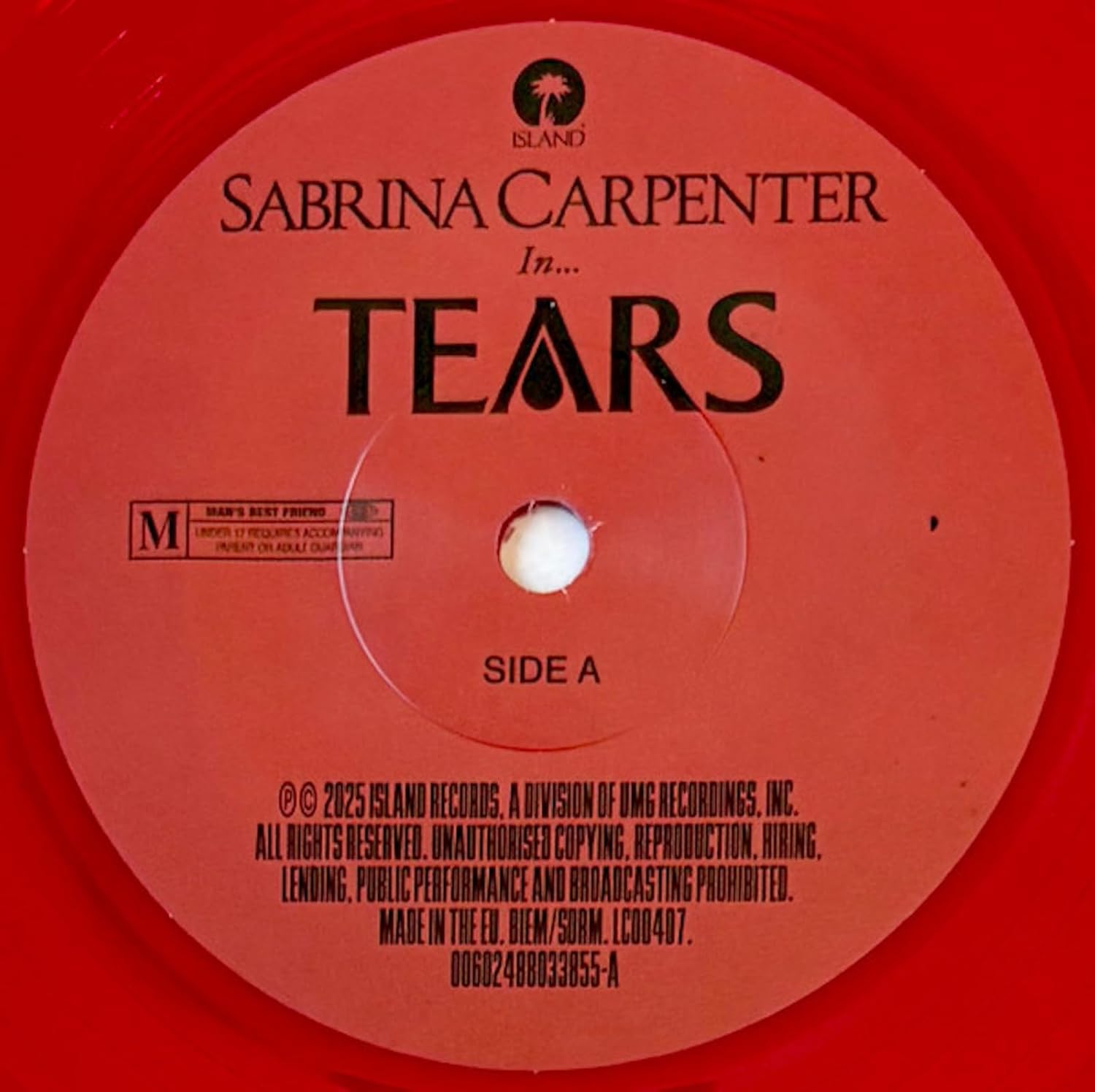 Sabrina Carpenter - Tears - Red Single