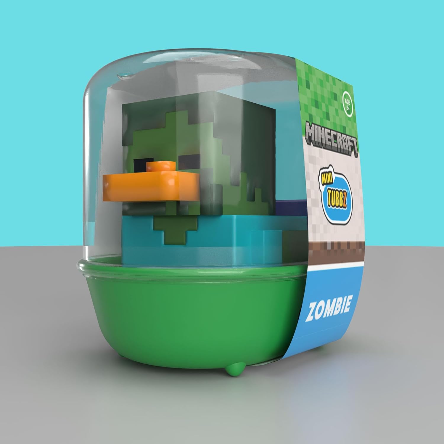 TUBBZ Mini: Minecraft - Zombie Cosplaying Rubber Duck Vinyl Figure