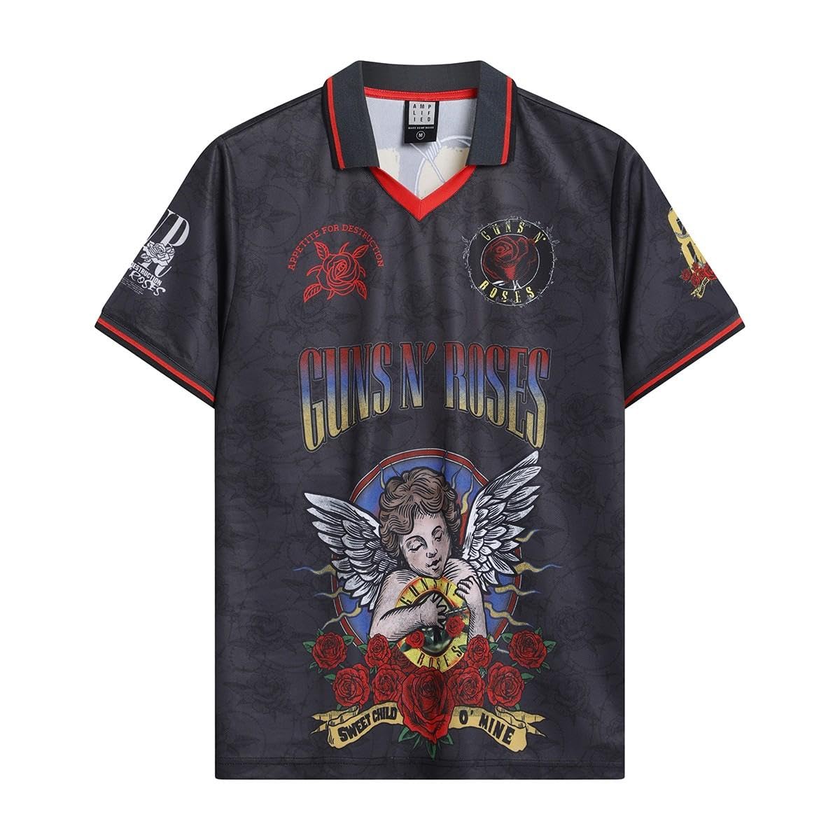 Amplified Unisex Adult Sweet Child O´ Mine Guns N Roses Jersey (S) (Multicoloured