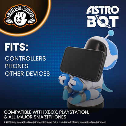 Cableguys Astro Bot Controller Holder & Phone Stand - Gaming Accessories for Room and Desk Setup, Holder Compatible with Xbox, PlayStation & Most Standard Game Controllers