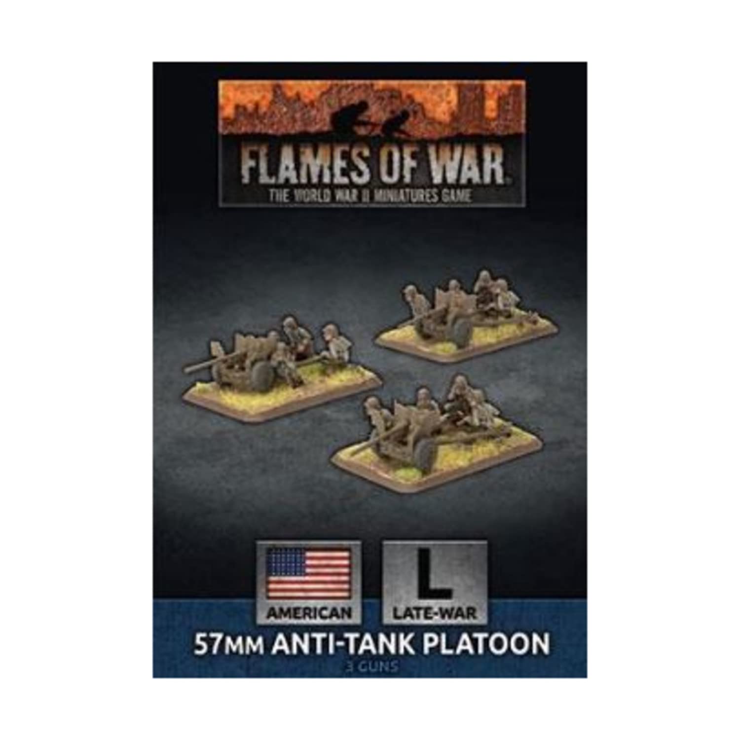 Flames of War 57mm Anti-Tank Platoon (Late War, UBX81
