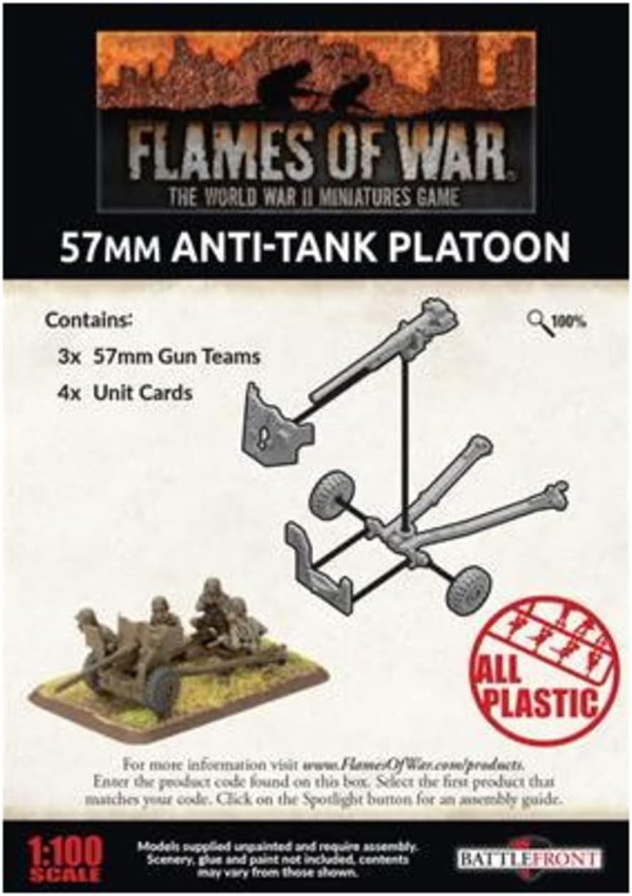 Flames of War 57mm Anti-Tank Platoon (Late War, UBX81