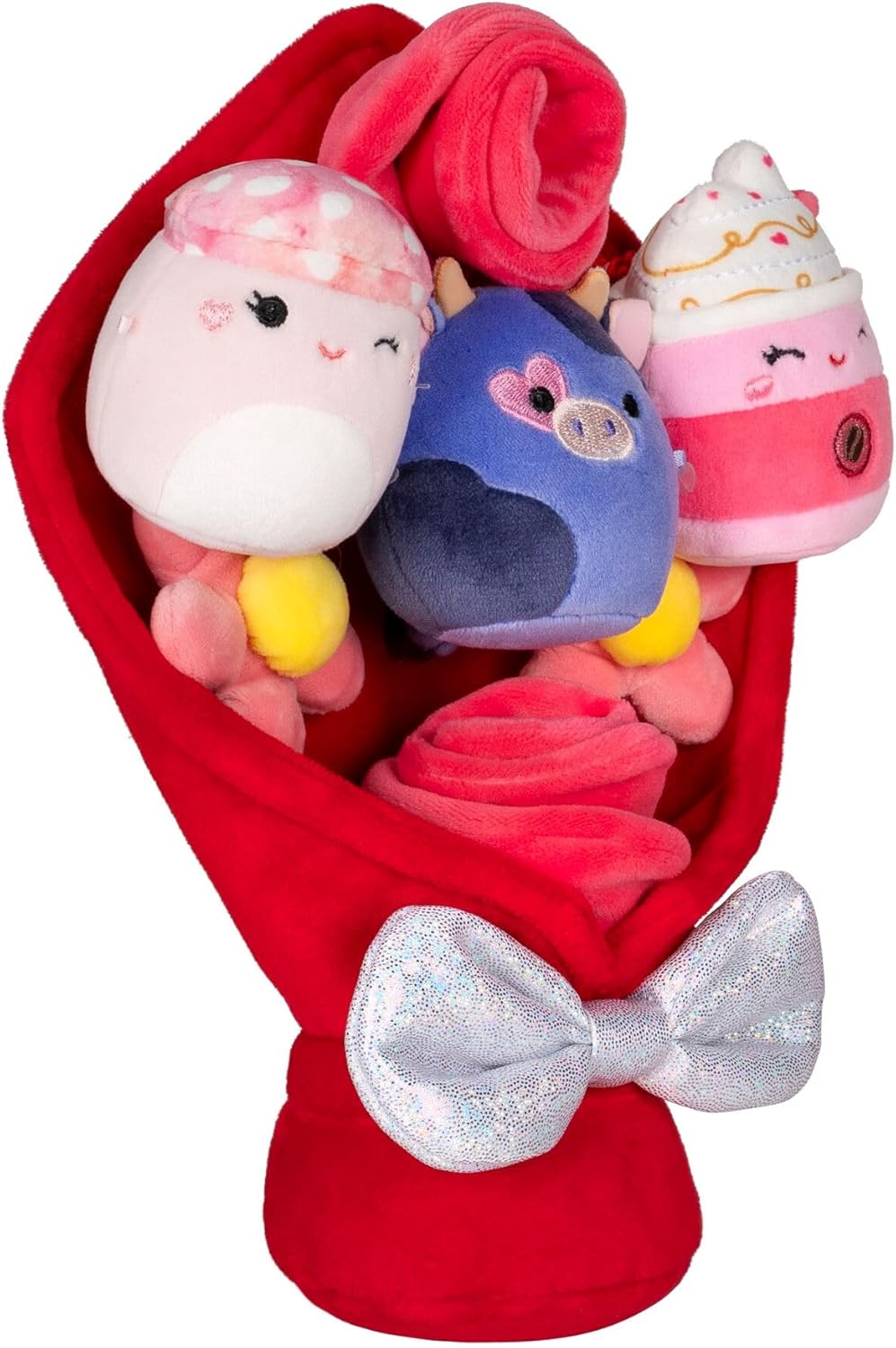 Squishmallows Micromallows SQMM0222 - Blumenstrauß Valentinstag, Bouquet aus Plüsch (2026