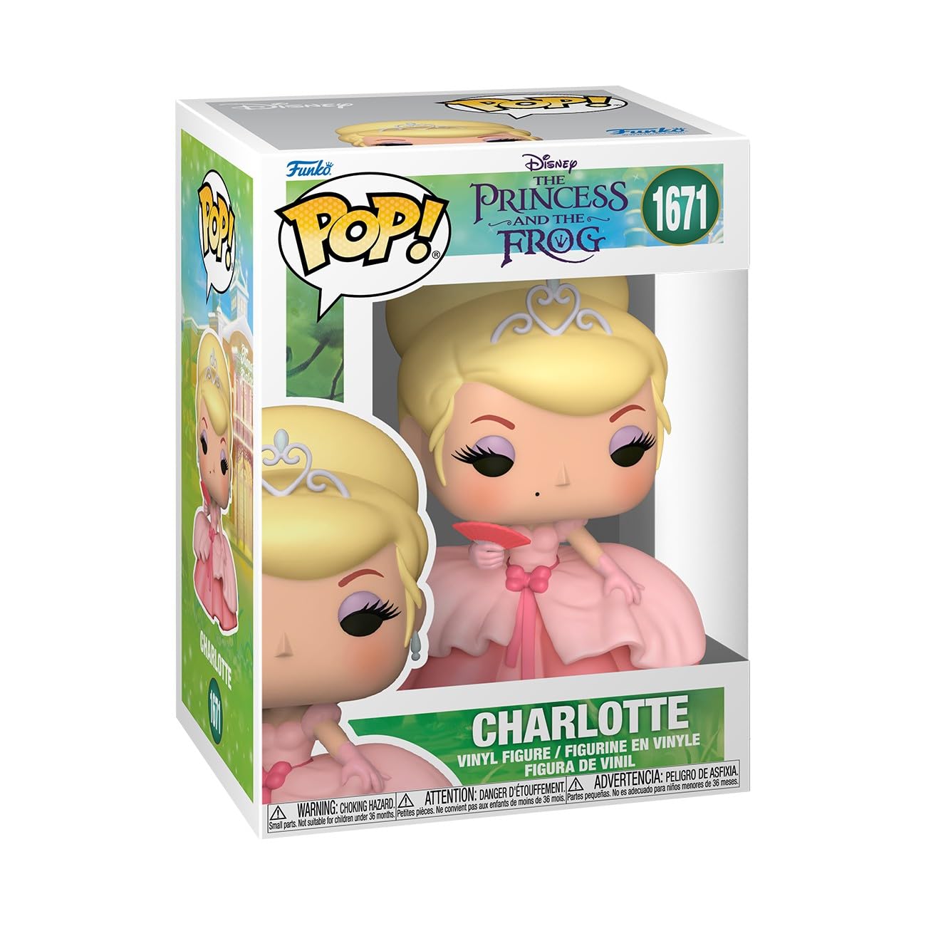 Funko Pop! Disney: The Princess And The Frog - Charlotte la Bouf - Probabilità di 1/6 per la Variante Chase - la Principessa e il Ranocchio - Figura in Vinile da Collezione - Idea Regalo