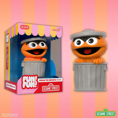 Super7 Sesame Street Fun! Fun! - Oscar The Grouch (Orange) Action Figure