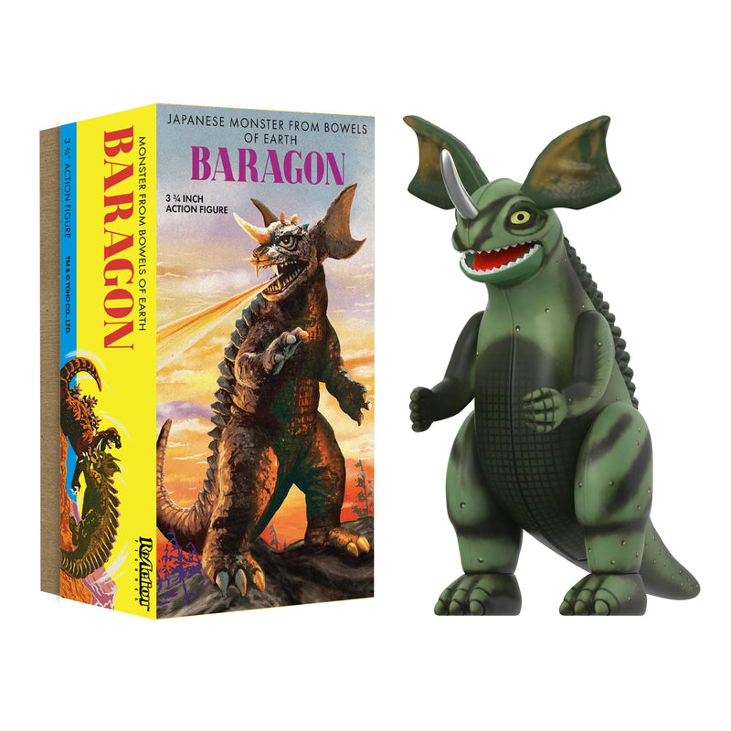 Super7 Toho Reaction Figures Wave 01 (Tin Box) - Baragon Action Figure (Marusana Can)