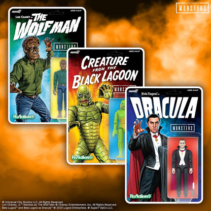 Super7 Universal Monsters Reaction+ Wave 01 - The Wolf Man Action Figure