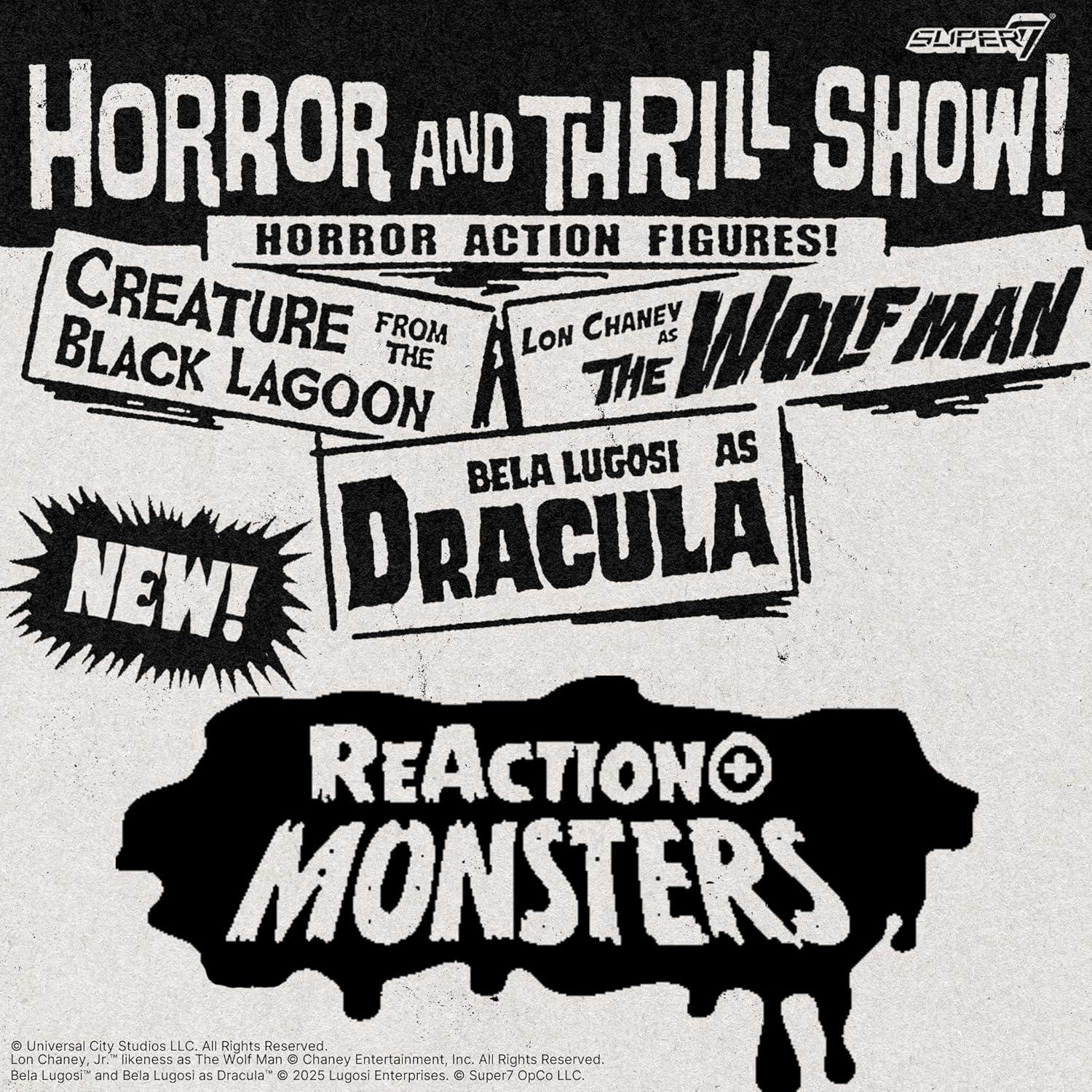 Super7 Universal Monsters Reaction+ Wave 01 - The Wolf Man Action Figure