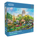 Gibsons Below Corfe Castle 1000 Piece Jigsaw Puzzle for Adults – Steam Train Scene by Dominic Davison – Scenic Dorset Countryside Artwork – Premium Sustainable Puzzle Made in the UK/EU
