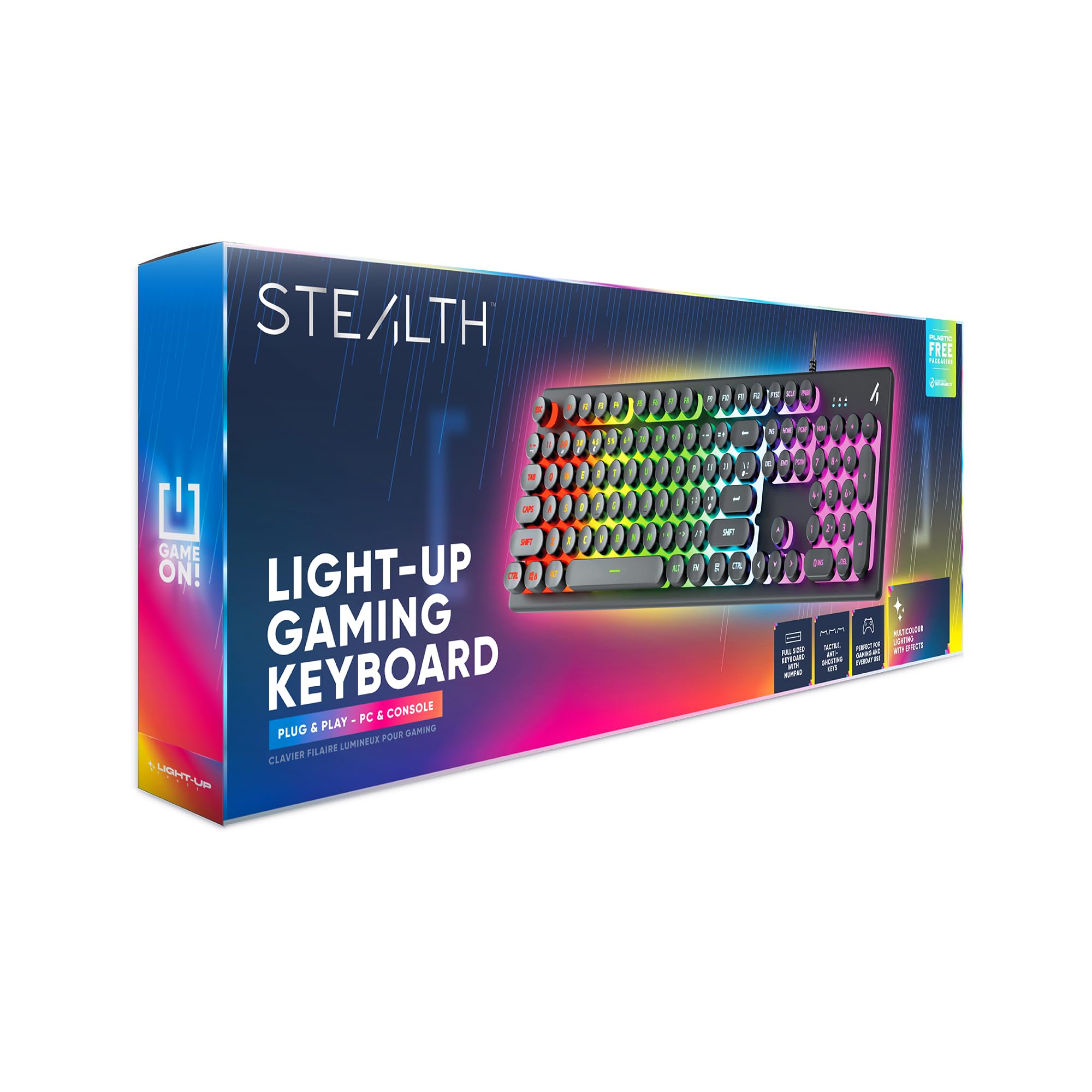 Stealth Light Up Keyboard 104 Keys