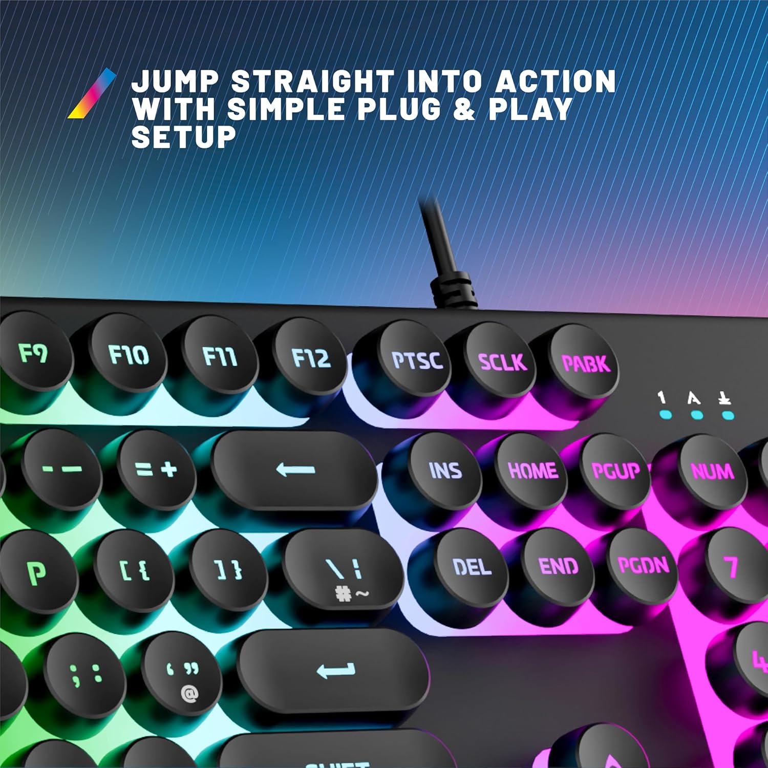Stealth Light Up Keyboard 104 Keys