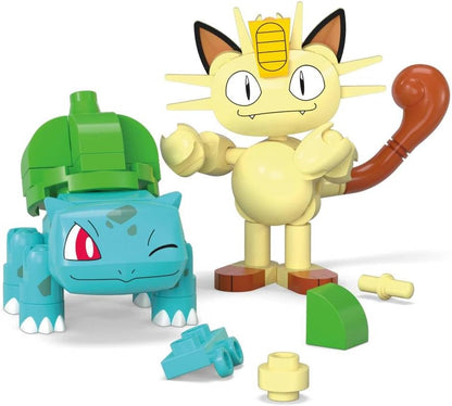 Mega Bloks – Pokemon Poke Ball - Bulbasaur & Meowth (Jcr82)