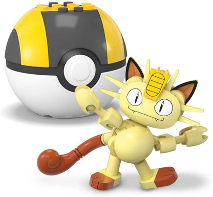 Mega Bloks – Pokemon Poke Ball - Bulbasaur & Meowth (Jcr82)