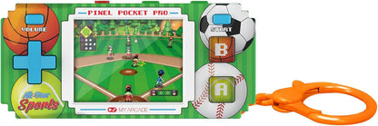 My Arcade All-Star Sports Pixel Pocket Pro: sportvideogames, draagbare sleutelhanger arcade, honkbal, voetbal, basketbal