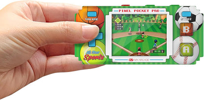 My Arcade All-Star Sports Pixel Pocket Pro: sportvideogames, draagbare sleutelhanger arcade, honkbal, voetbal, basketbal